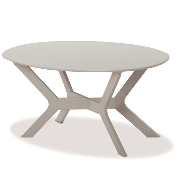 5W96-WMOCT Wexler Marine Grade Polymer 24" x 42" Oval Coffee Table