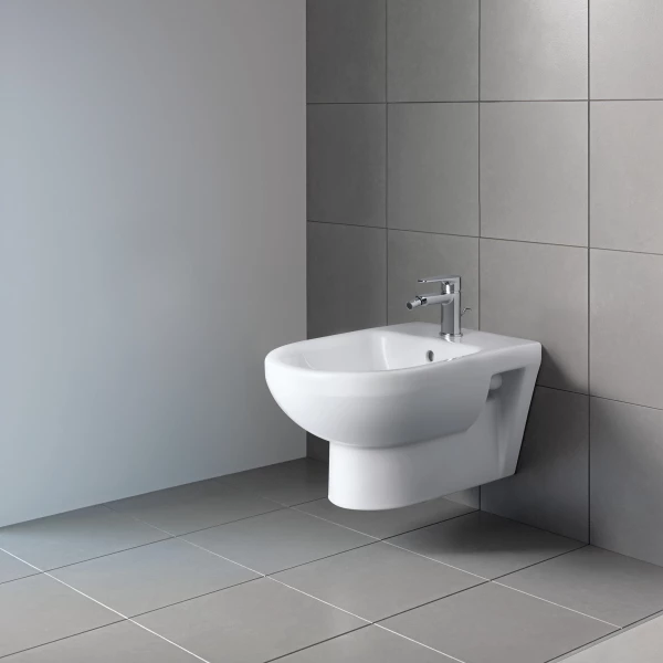 22791500002 No.1 Wall-mounted bidet, 21 1/4 " White High Gloss, Faucet hole platform, Number of faucet holes: 1, Overflow