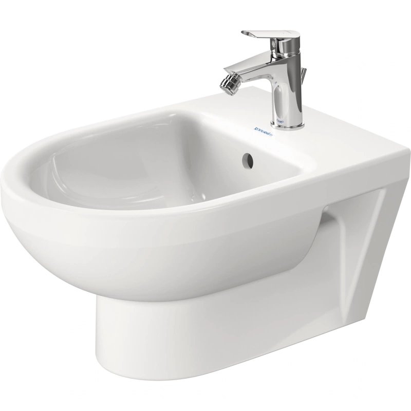 22791500002 No.1 Wall-mounted bidet, 21 1/4 " White High Gloss, Faucet hole platform, Number of faucet holes: 1, Overflow