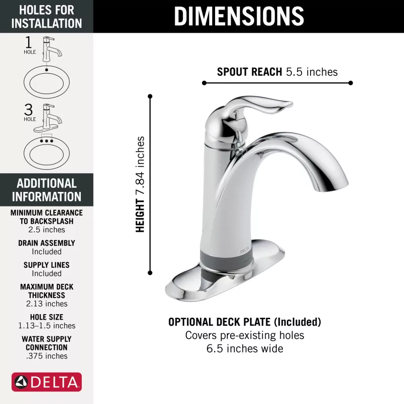 538t Dst Lahara Single Handle Bathroom Faucet With Touch2o.xt Technology 6