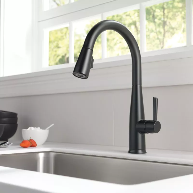 9113t Bl Dst Essa Single Handle Pull Down Kitchen Faucet With Touch2o Technology 4