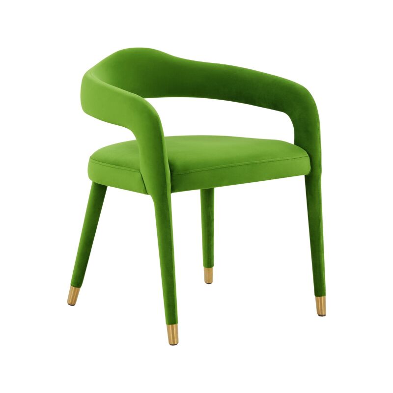 TOV-D68417 Lucia Green Velvet Dining Chair