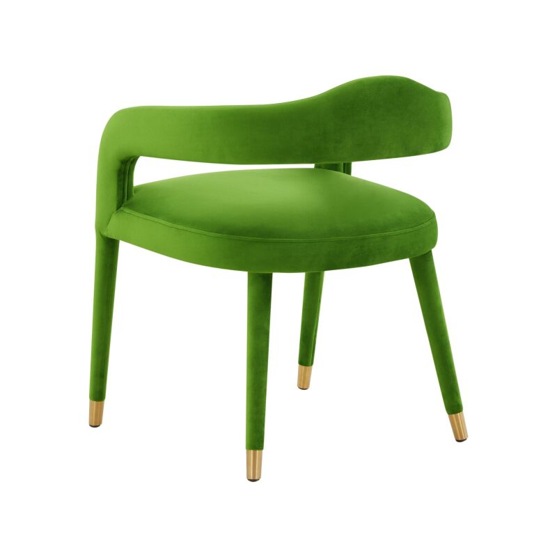 Tov D68417 Lucia Green Velvet Dining Chair 3