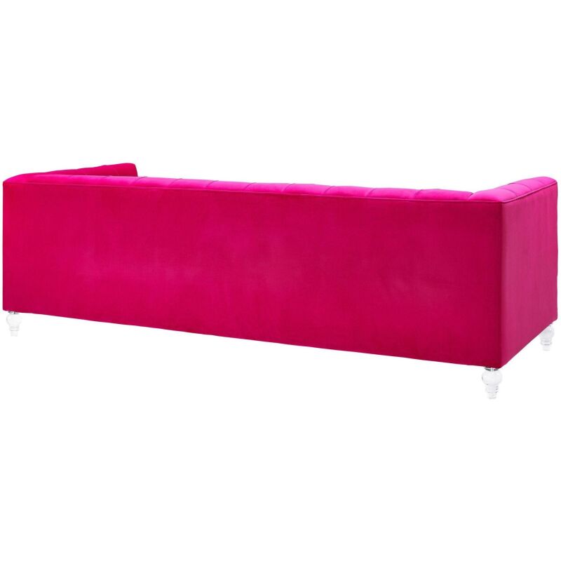 Tov S110 Bea Hot Pink Velvet Sofa 3