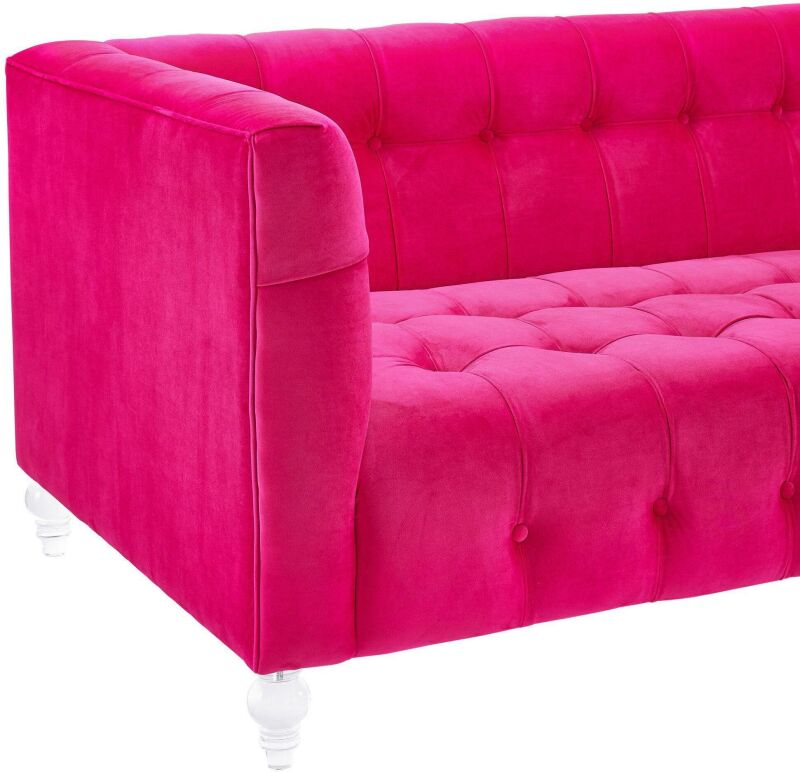 Tov S110 Bea Hot Pink Velvet Sofa 4
