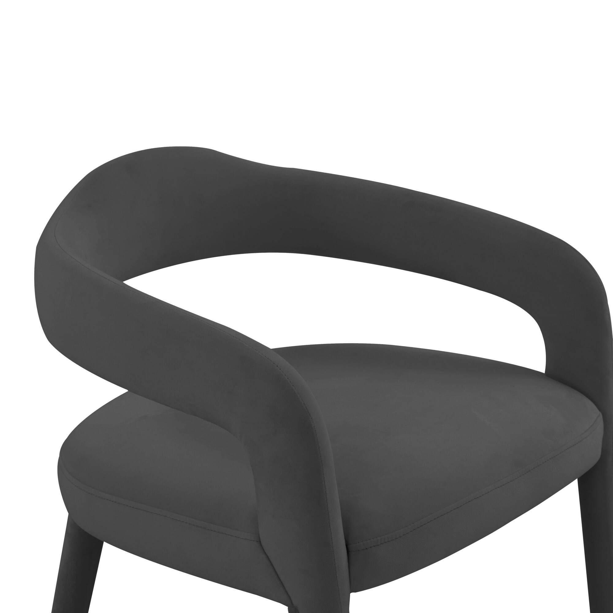 Lucia Black Velvet Dining Chair