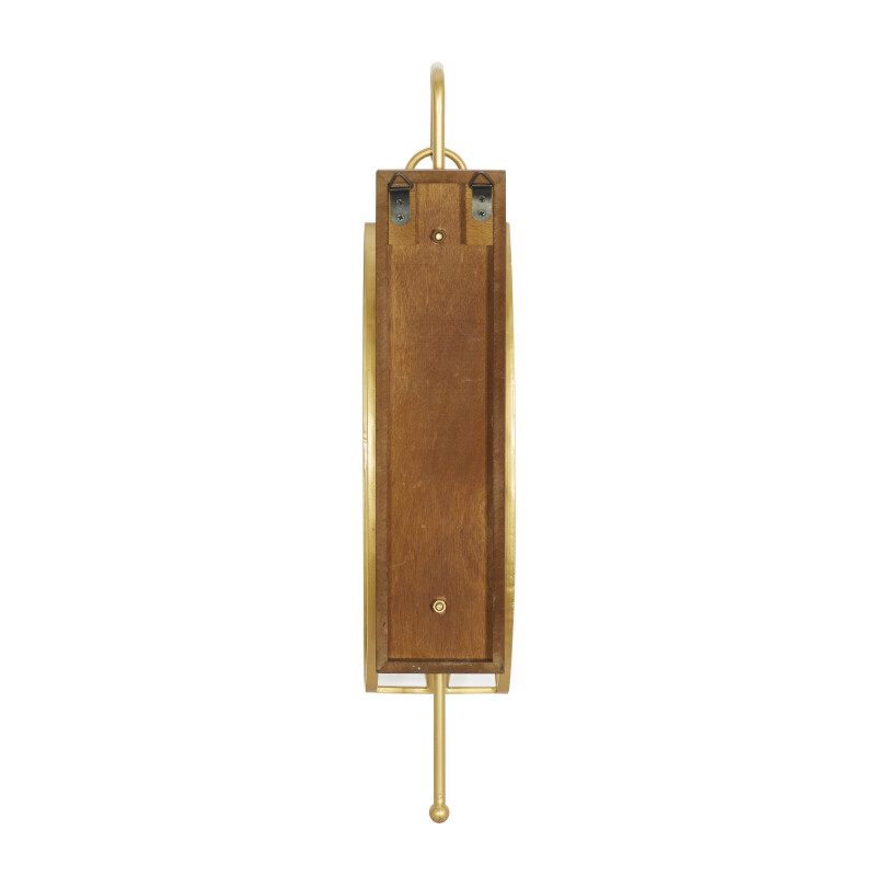 196094665727 Gold Gold Glam Gold Metal And Wood Wall Sconce 24 X 6 X 8 34