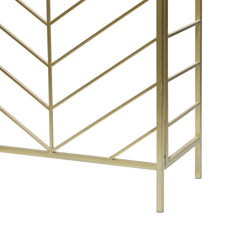 196094666830 Gold Gold Set Of 2 Gold Metal Contemporary Console Table 39 42 24