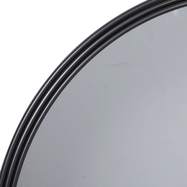 600106 Silver Industrial Metal Wall Mirror 4