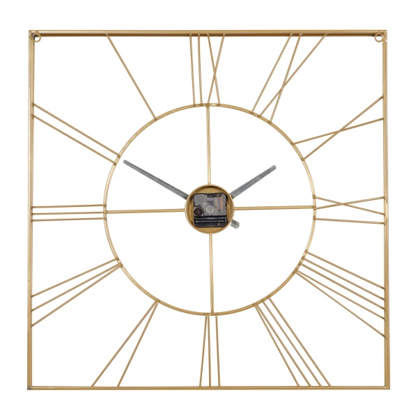 600306 Cosmoliving By Cosmopolitan Gold Metal Glam Wall Clock 7