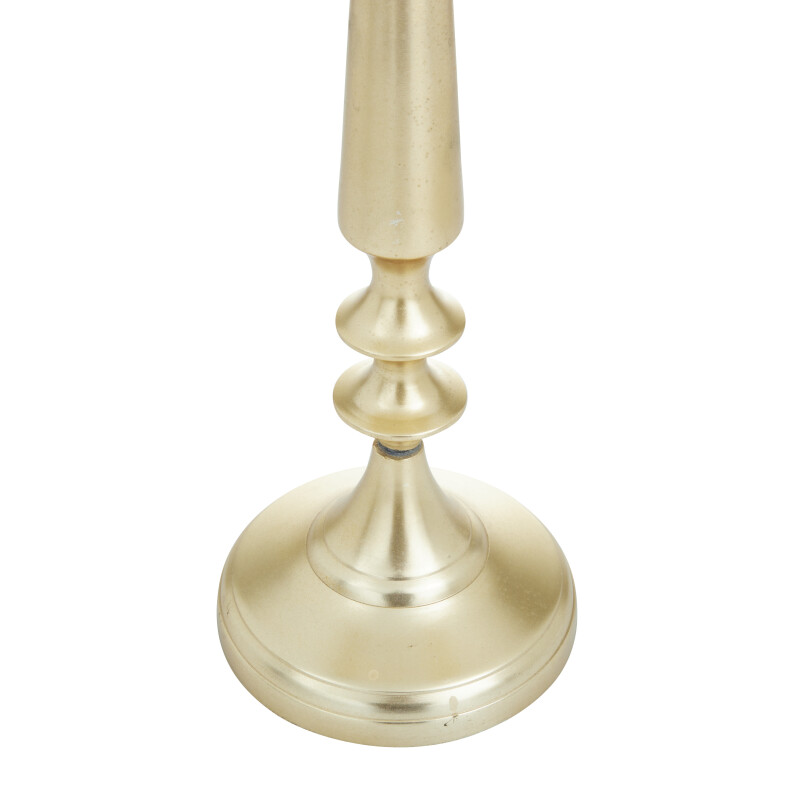 600479 Gold Gold Gold Aluminum Traditional Candelabra 24 X 13 X 13 23