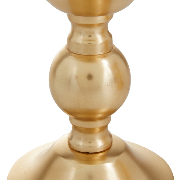 600480 Set Of 3 Gold Aluminum Transitional Candle Holders 3