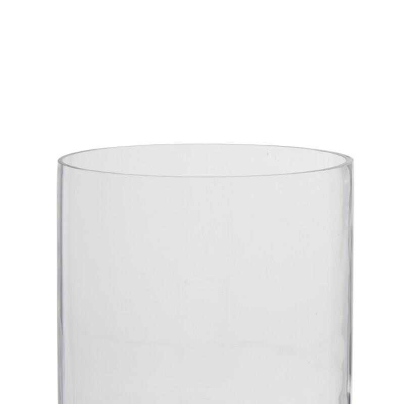 600556 Clear Silver Glass Traditional Candle Holder 2