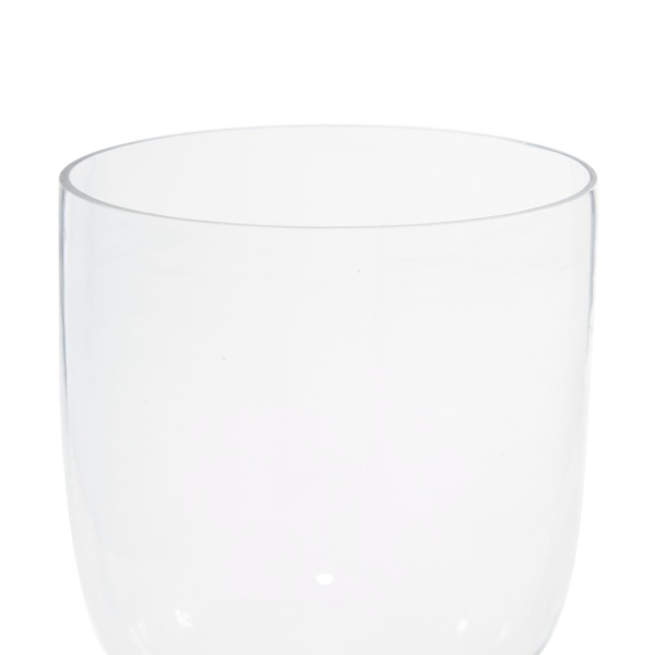 600557 Clear Silver Glass Traditional Candle Holder 2