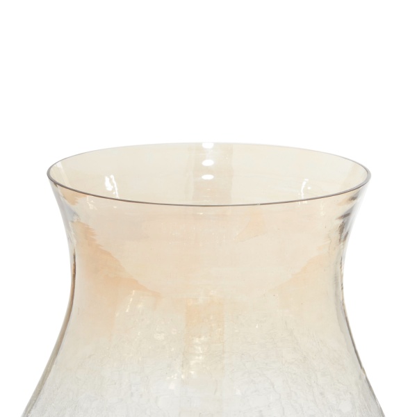 600571 Clear Gold Glass Traditional Candle Holder 2