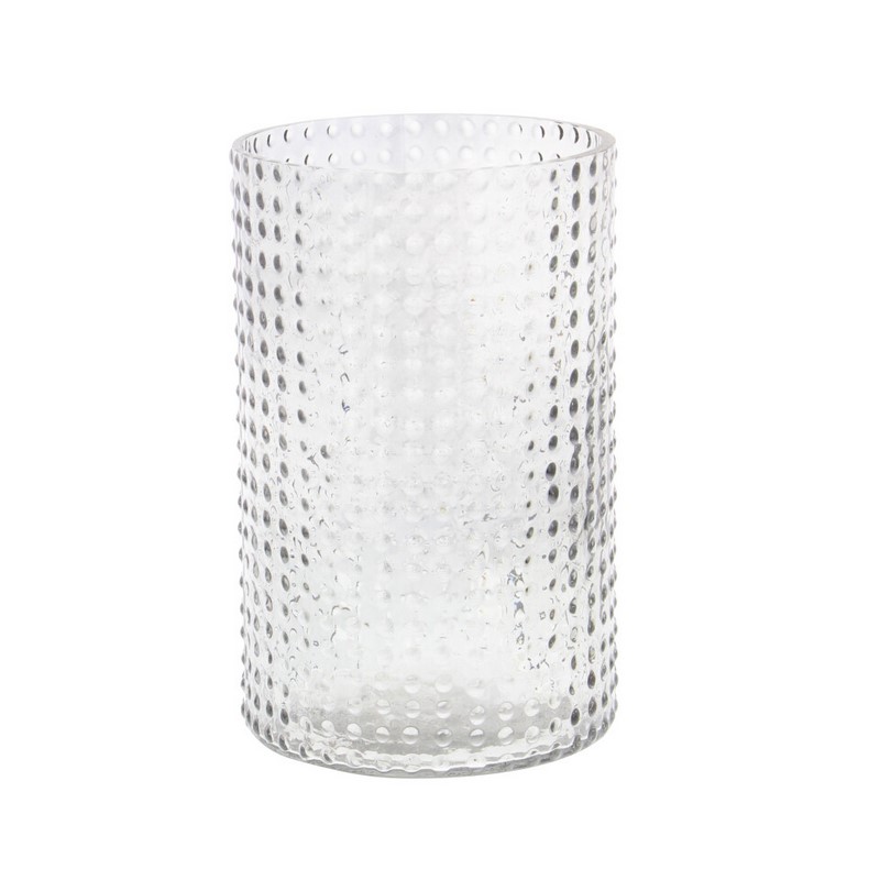 600582 Set Of 3 Clear Glass Traditional Candle Holder 3