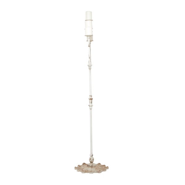 600938 Brown White Metal French Country Candelabra 6