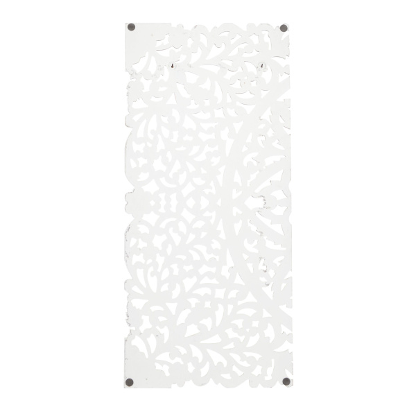 601007 Cream Set Of 3 Cream Wood Traditional Floral Wall Decor