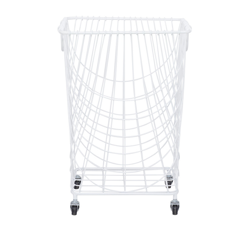 601056 Black White Metal French Country Storage Cart 7