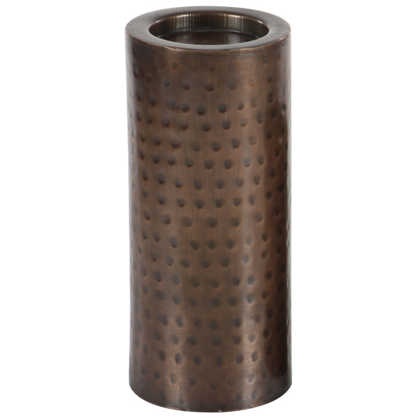 601184 Brown Set Of 3 Brown Metal Industrial Candle Holder 5
