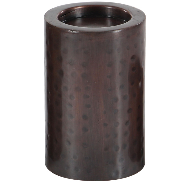 601184 Brown Set Of 3 Brown Metal Industrial Candle Holder 6