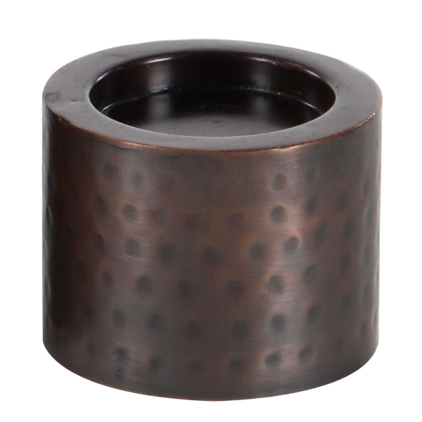 601184 Brown Set Of 3 Brown Metal Industrial Candle Holder 7
