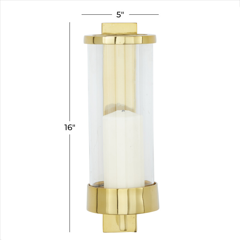 601827 Gold Aluminum Contemporary Wall Sconce