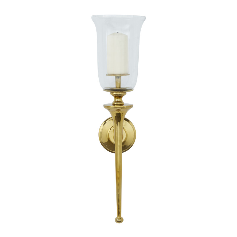 601830 Gold Aluminum Traditional Wall Sconce, 30" x 8" x 8"