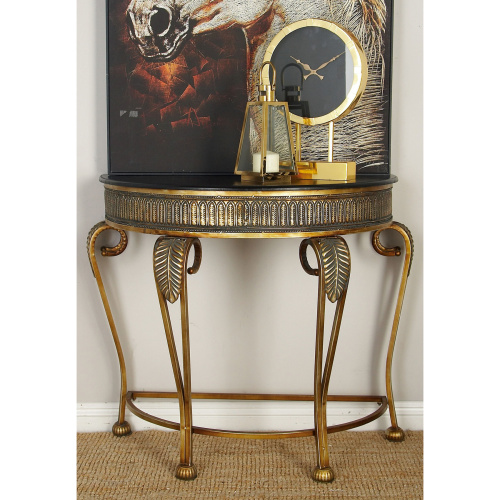 601883Gold Traditional Metal Console Table 1