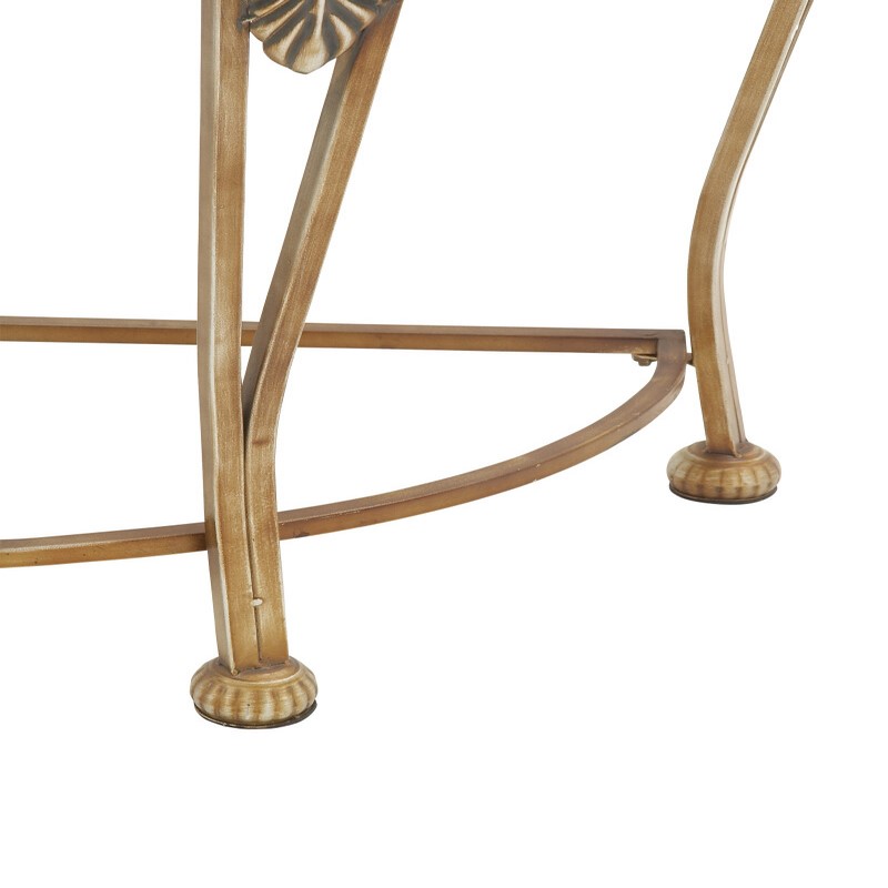 601883 Gold Traditional Metal Console Table 4