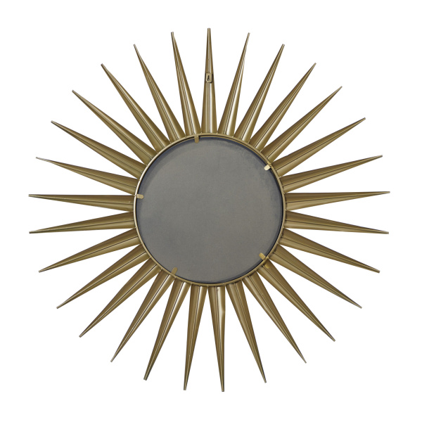 602183 Cosmoliving By Cosmopolitan Gold Glam Metal Wall Mirror 6