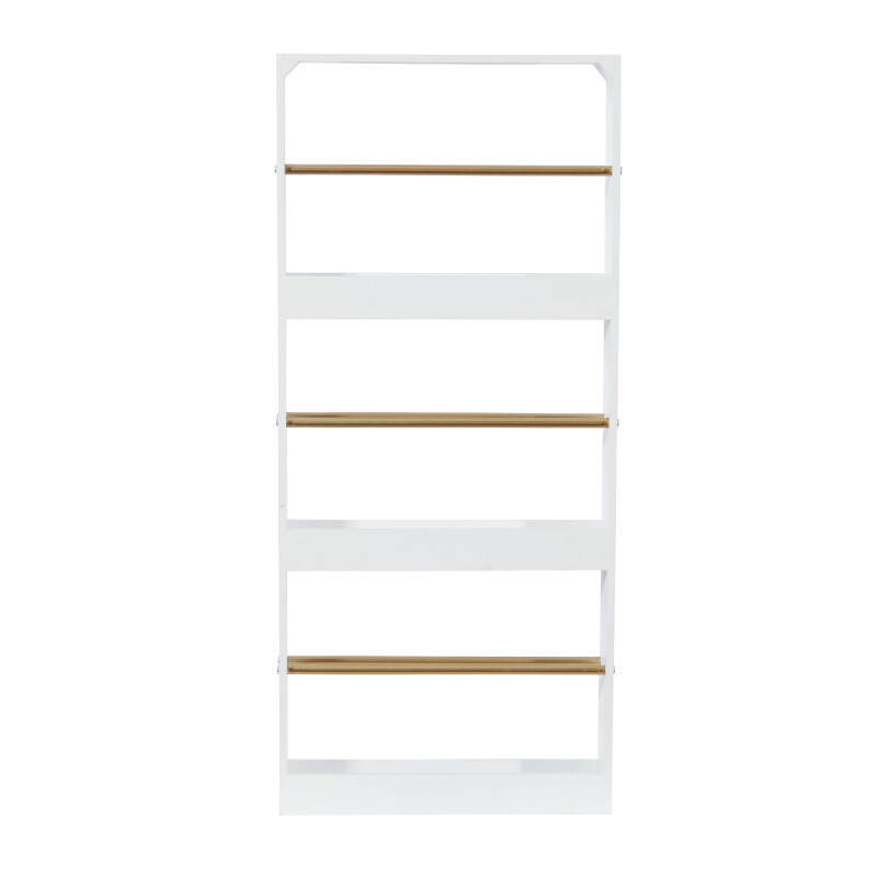 602375 Gold White Wood Glam Wall Shelves 7