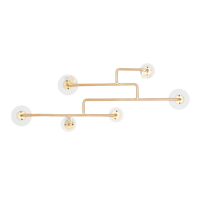 602398 White Gold Wood Glam Wall Hook 2