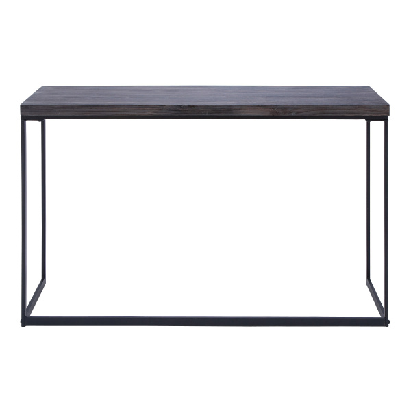 Black Contemporary Metal Console Table, 33" x 52"