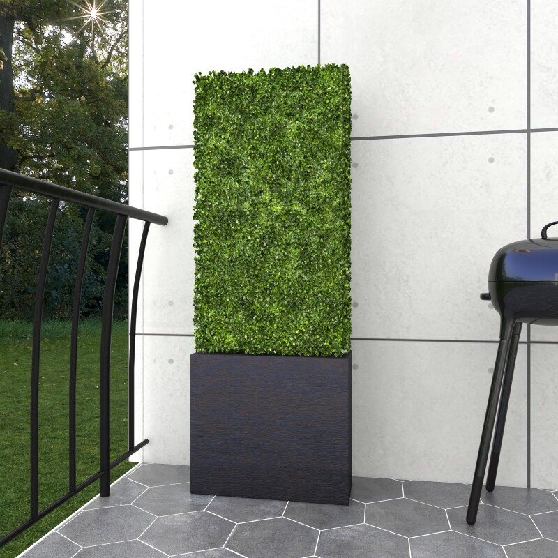 602736 22r X 59r Tall Artificial Green Boxwood Hedge Indoor Outdoor Decor 5