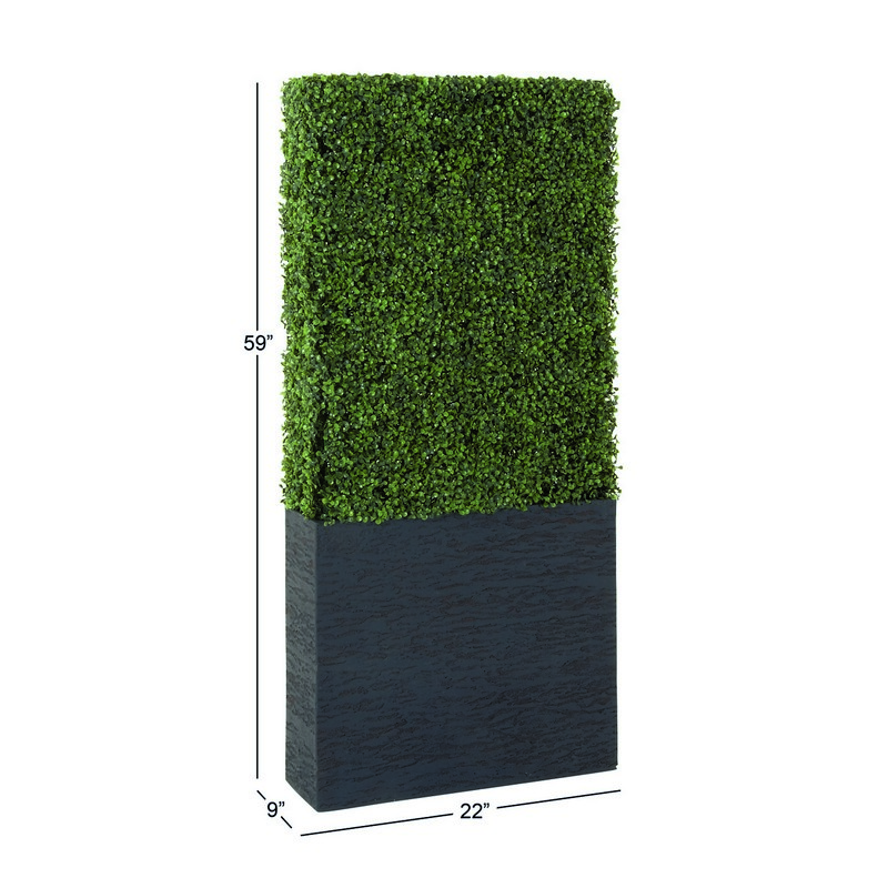 602736 22r X 59r Tall Artificial Green Boxwood Hedge Indoor Outdoor Decor 9
