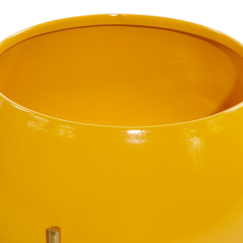 602847 Yellow Gold Set Of 2 Yellow Metal Contemporary Planter 5