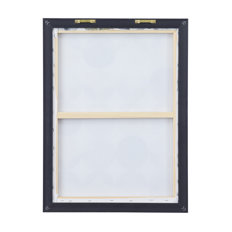 602930 Grey Polystone Modern Framed Wall Art 5
