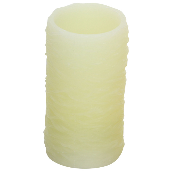 603235 Cream Set Of 3 Cream Traditional Resin Flameless Candle 4