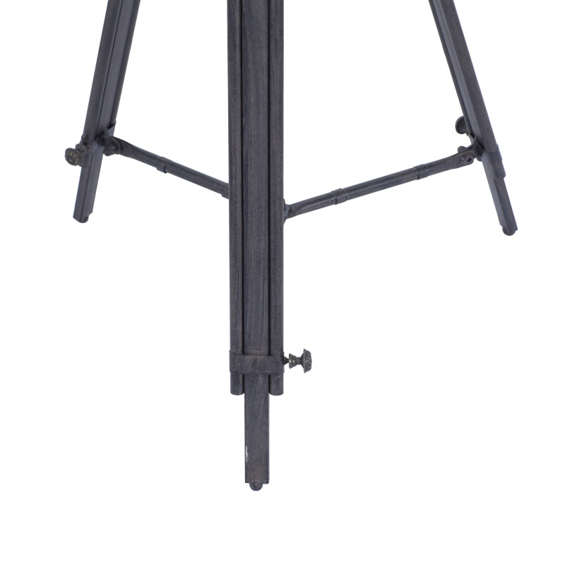 603355 Black Metal Industrial Accent Table 4