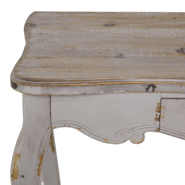 603371 White Farmhouse Wood Console Table 9