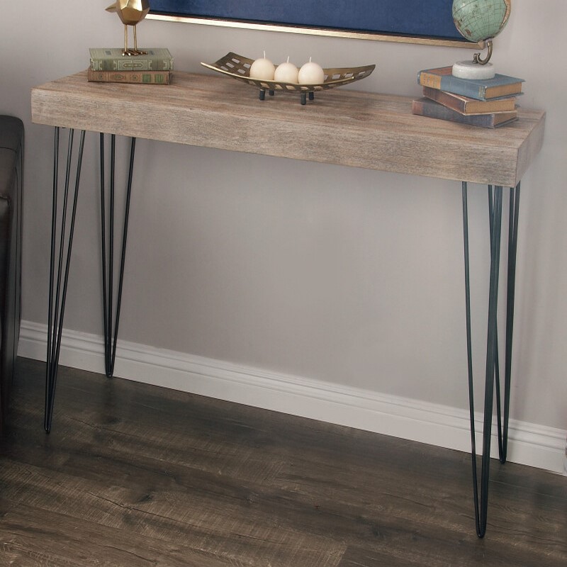 603412 Brown Modern Wood Console Table, 31" x 47"