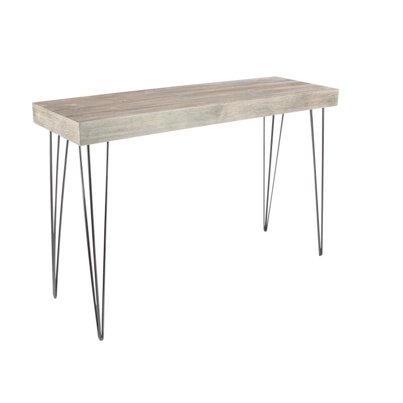 603412 Gray Brown Modern Wood Console Table 8