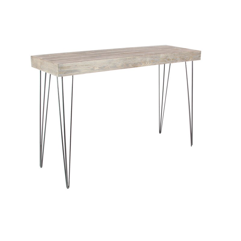 Brown Modern Wood Console Table, 31" x 47"