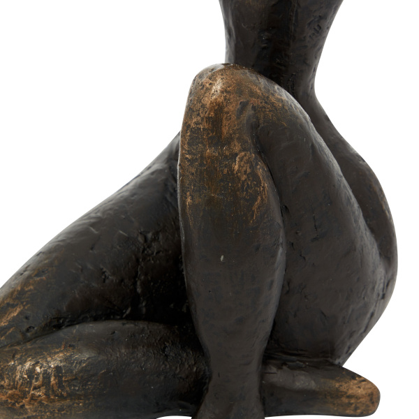 603603 Set Of 2 Bronze Resin Traditional Yoga Sculpture 5