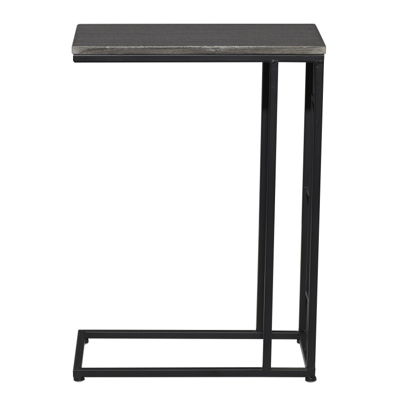 603622 Black Metal And Wood Contemporary Accent Table 8