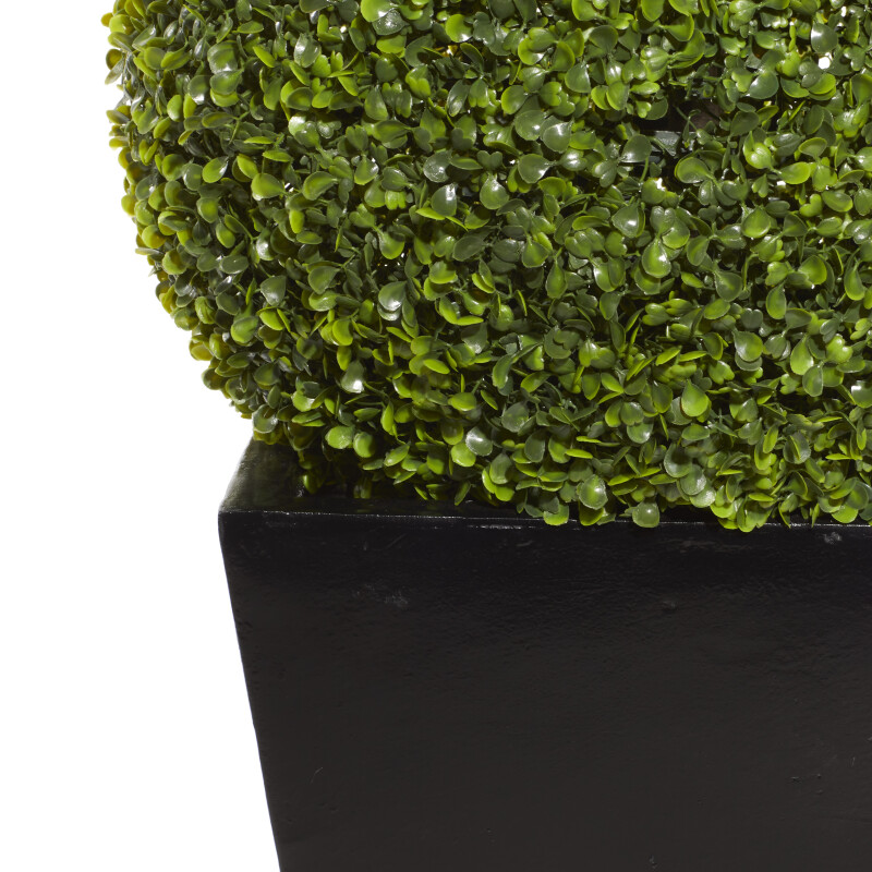 604048 Green Black Fiberglass Contemporary Artificial Foliage 3