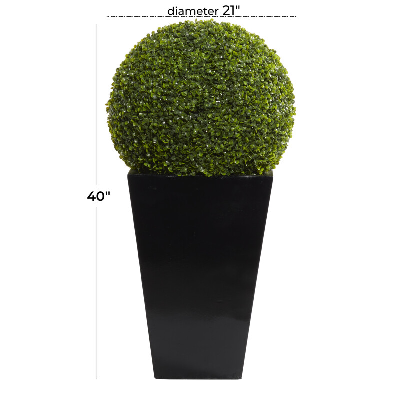 604048 Green Black Fiberglass Contemporary Artificial Foliage 5