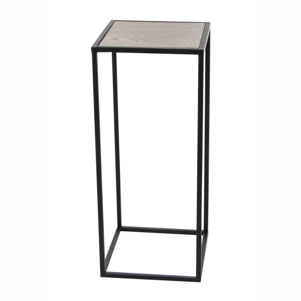 604161 Black Grey Set Of 2 Black Metal Contemporary Accent Table 2