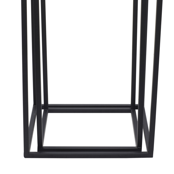 604161 Black Grey Set Of 2 Black Metal Contemporary Accent Table 9